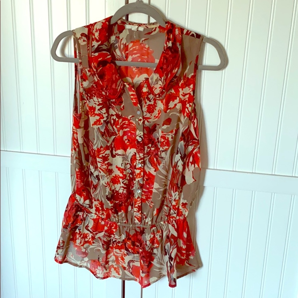 Pleione Collared Peplum Blouse